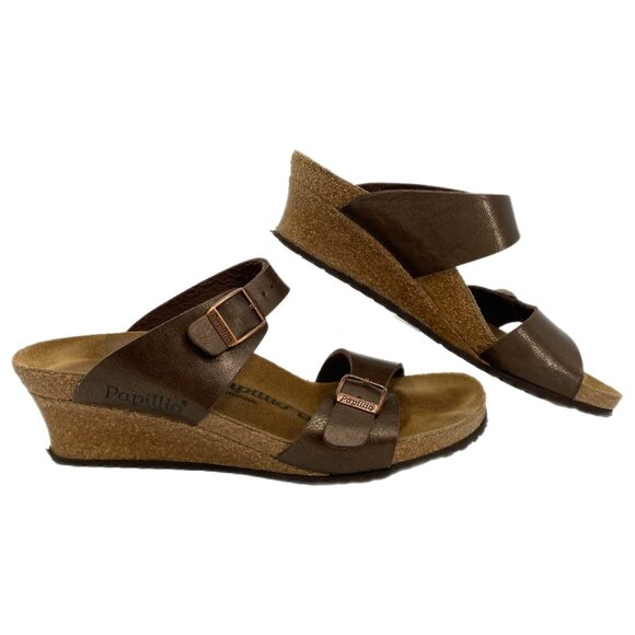 Unknown Shoes - Papillio Brown Cork Wedge Sandals | Size 9